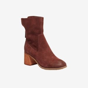 Stylish Anthropology Classic Kelsi Dagger BK® Isla Brown Suede Ankle boot